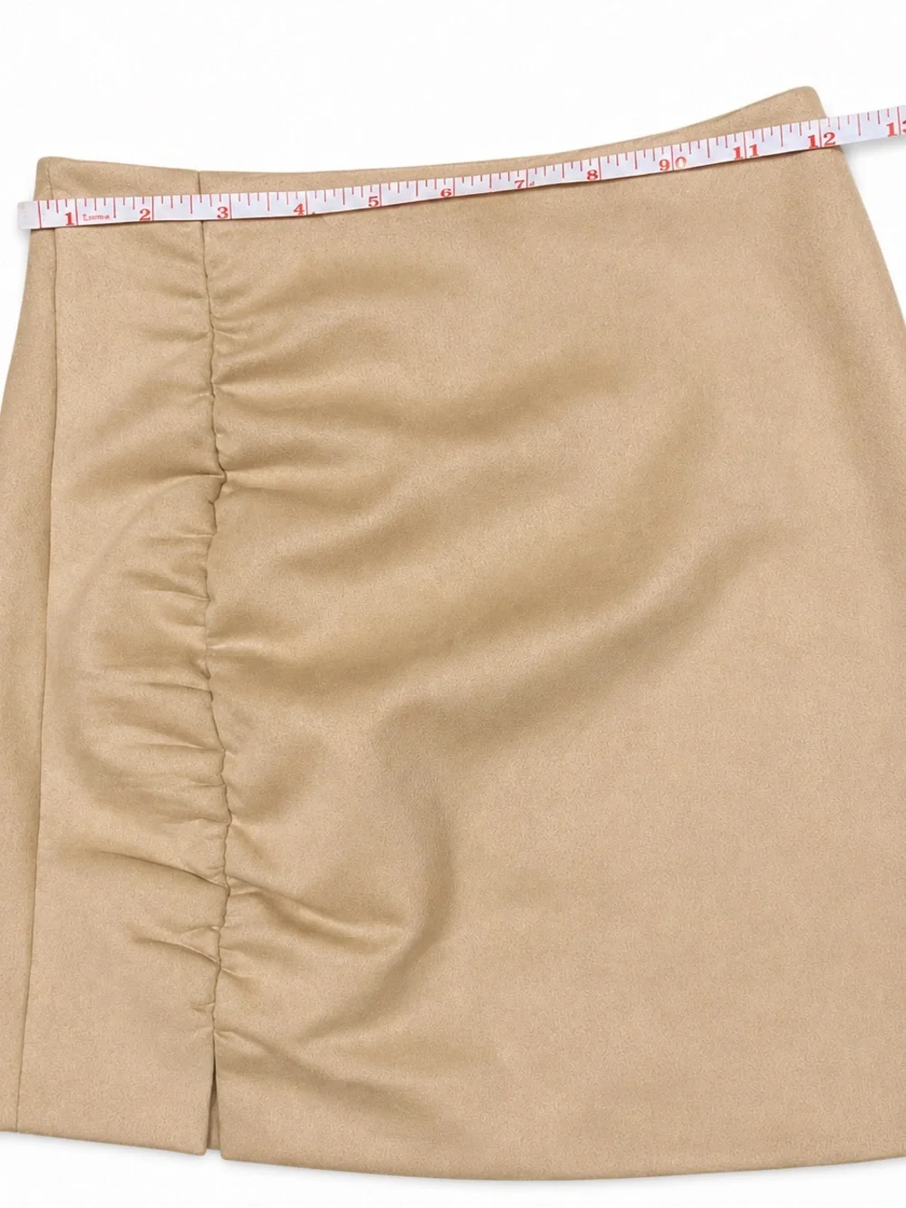 New Free People Vegan Faux Suede Mini Skirt in tan/camel, size 2 (like XS)